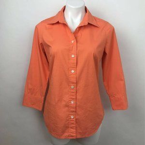 Haberdashery By J.Crew Polka Dot Button Up Top M